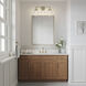 Eyden 3 Light 25.88 inch Modern Gold Vanity Light Wall Light